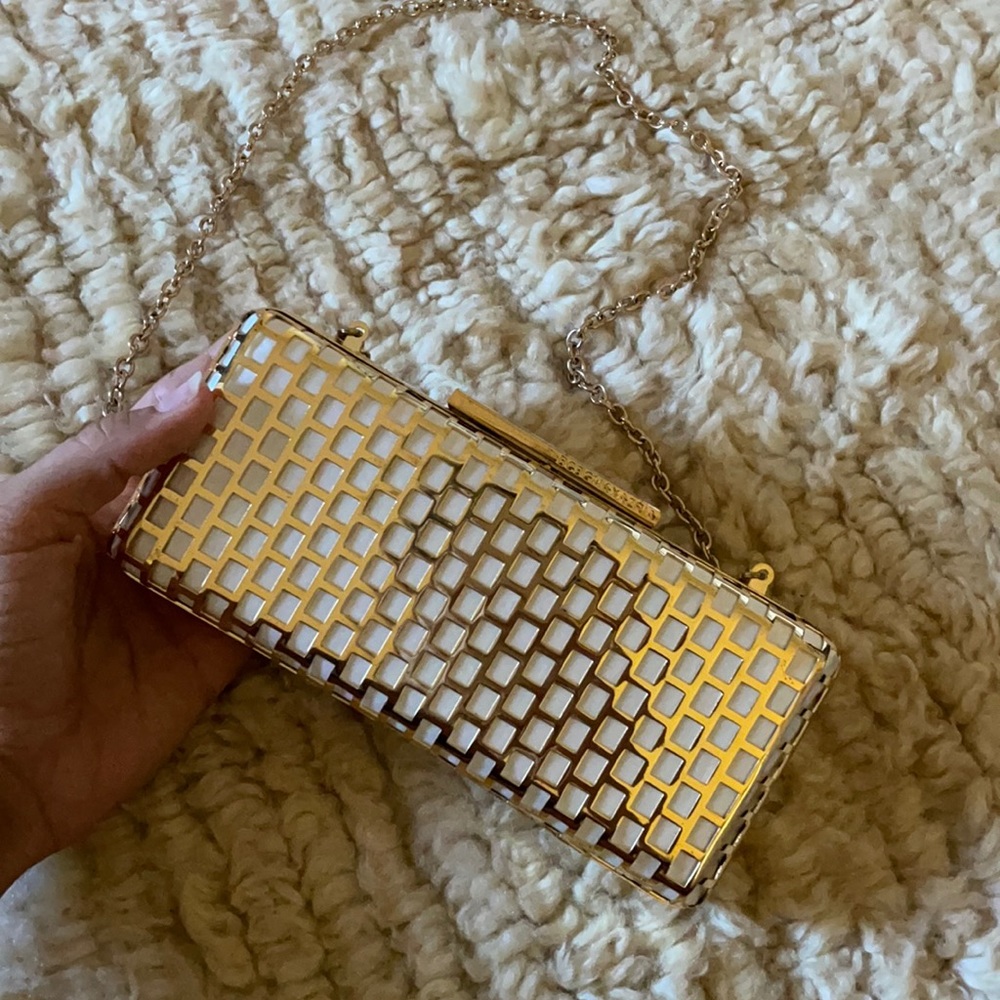 BCBG Maxazria clutch with chain strap